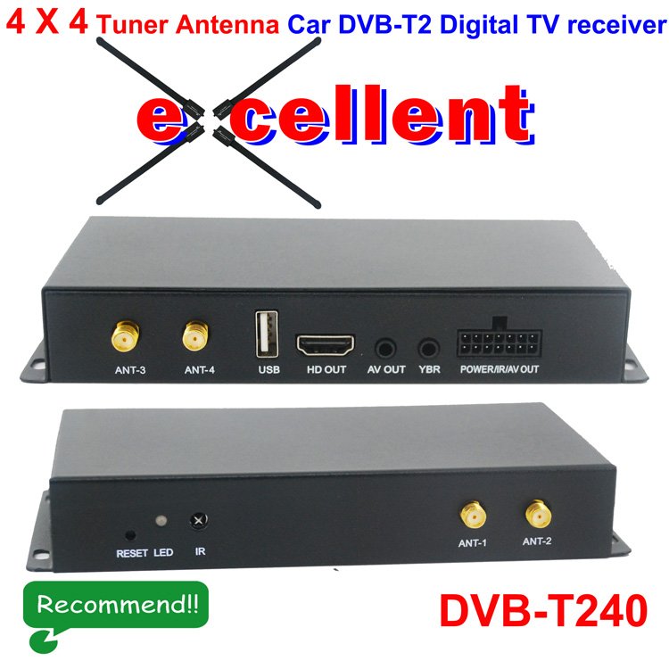 4 س 4 Siano Tuner Diversity Antenna Car dvb-t2 مستقبل رقمي