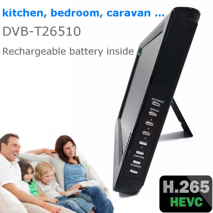 10 DVB-T2 H265 HEVC AC3解码器便携式电视PVR多媒体播放器模拟厨房卧室汽车DVB-T26510 - 图片 5