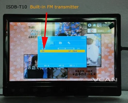 10.1 inch full seg digital TV receiver