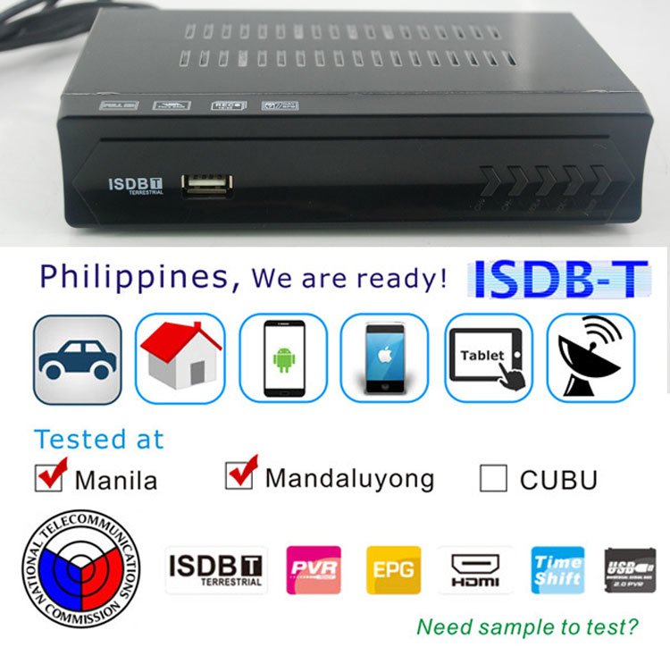 フィリピン ホーム ISDB-T デジタル テレビ受信機.フィリピン ISDB-T.