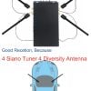 4 س 4 Siano Tuner Diversity Antenna Car dvb-t2 مستقبل رقمي 2 -