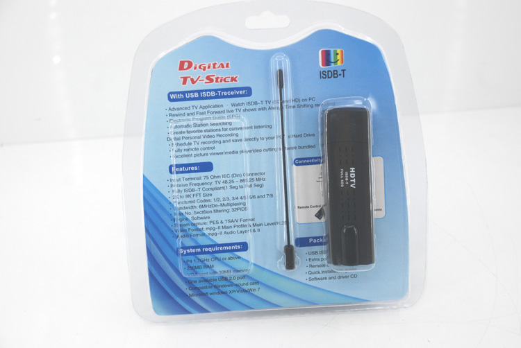 ISDB-T Full Seg digital USB TV Stick untuk PC– Filipina, Jepang, Chili - Gambar 5