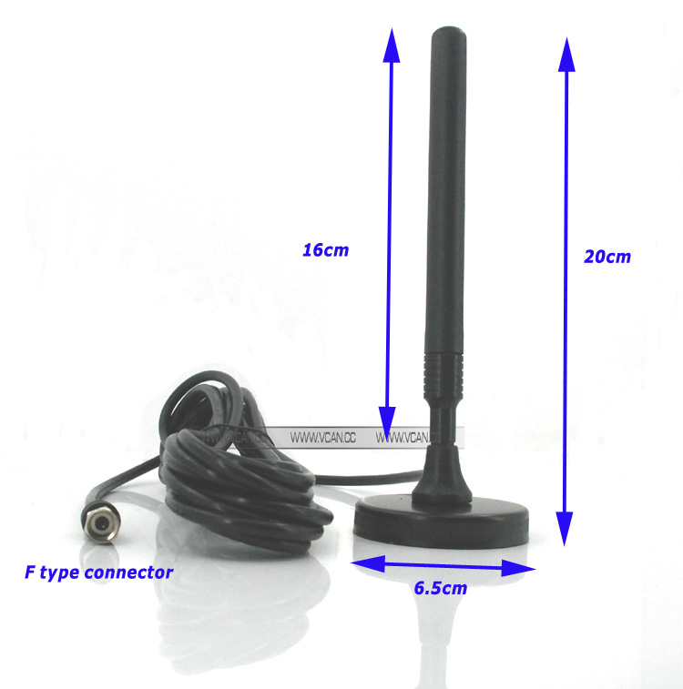 Ăng-ten TV kỹ thuật số ISDB-T DVB-T2 ATSC có đế nam châm trên không với bộ phóng tín hiệu MHZ860 Vcan1065 SMA F loại IEC MCX - Hình ảnh 5