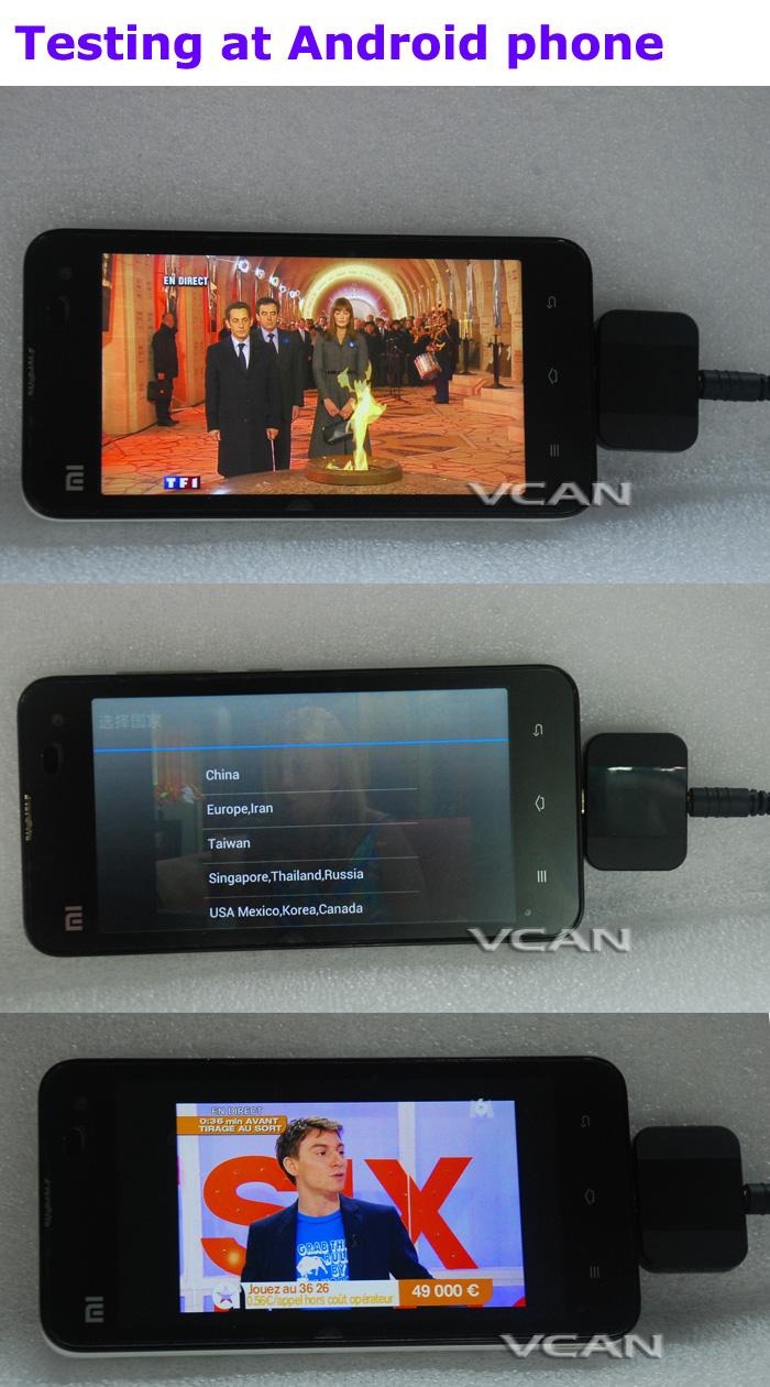 Android DVB-T2 DVB-T TV vastuvõtja telefonipadi mikro-USB TV tuuneri apk jaoks - Pilt 6