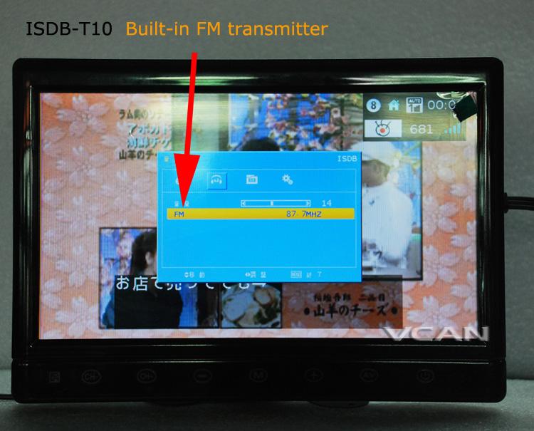 2 tuner 2 antenna 10.1 inch full seg digital TV receiver - Image 10
