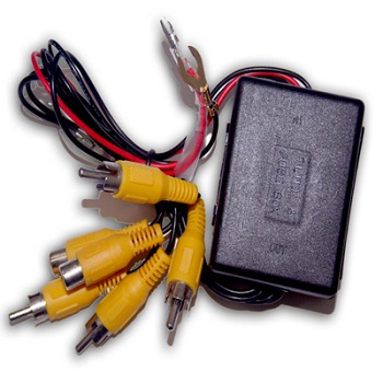 Distribuição de vídeo Video Signal Booster Video Amplifier para DVD de carro DVD RCA Splitter A-100