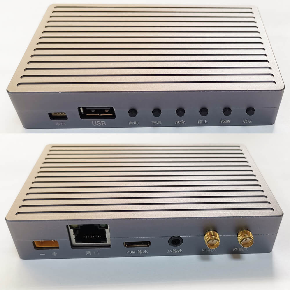 COFDM vídeo sem fio Receptor HDMI CVBS módulo de saída mini-modulador RX longa distância fpv uav