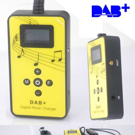 Más DAB + receptor de radio digital DAB más Sintonizador de Antena USB de entrada de alimentación AUX cambiar la música VCAN1410