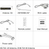 자동차 DVB-T2 4 조율사 4 USB 동영상 플레이어 HDMI 출력 HDTV DVB-T24를 갖춘 고속 자동 모바일 용 안테나 디지털 TV 수신기 3 -