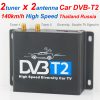 جهاز استقبال التلفزيون الرقمي DVB-T2 للسيارة مزود بموالف هوائي مزدوج عالي السرعة