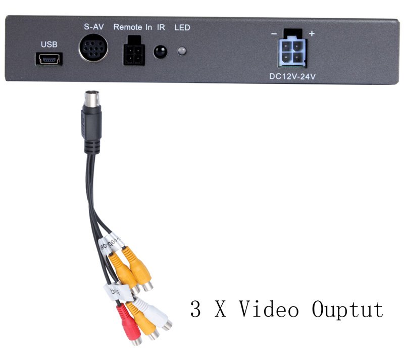 कार DVB-T COFDM 4 एंटीना DVB-T2 4 ट्यूनर पियानो डिजिटल टीवी वीडियो प्रसारण रिसीवर विविधता उच्च गति सेट टॉप बॉक्स - छवि 3