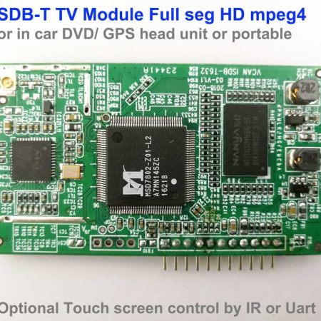 ISDB-T TV-modulmodulator full segment HD MPEG4 för bärbara enheter för DVD-gps-huvudenhet i bilen