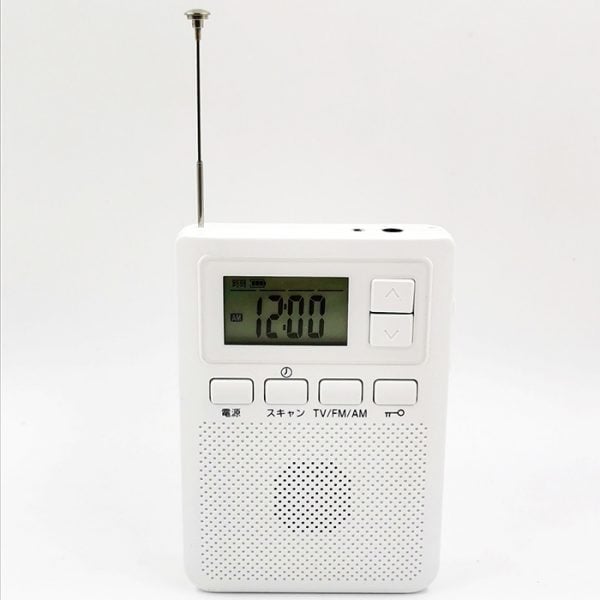 クロックとワンセグAM FMラジオPocketv ISDB-Tテレビ1セグメントラジオ
