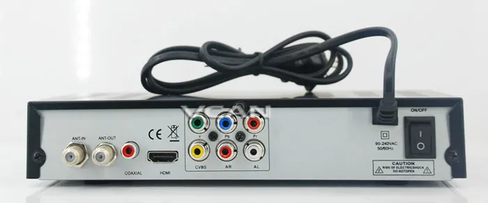 VCAN0870 ISDB-T MPEG4 مستقبل التلفاز الرقمي موالف أرضي مجموعة صندوق علوي محول هوائي تناظري