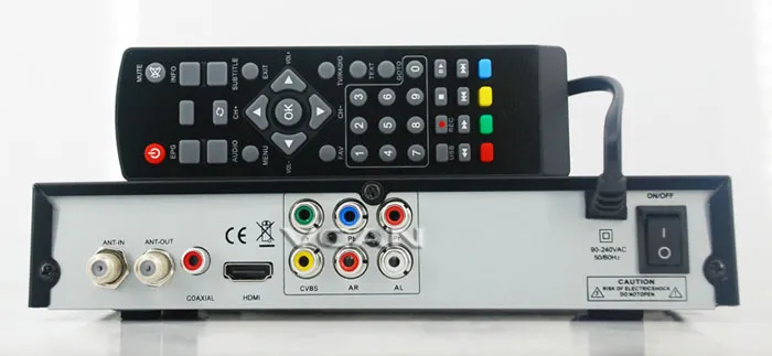 VCAN0870 ISDB-T MPEG4 مستقبل التلفاز الرقمي موالف أرضي مجموعة صندوق علوي محول هوائي تناظري