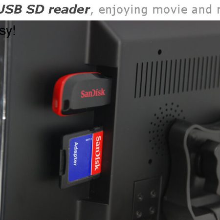 대안적인 견해 9 USB SD MP5 플레이어를 갖춘 인치 모니터 Vcan0951