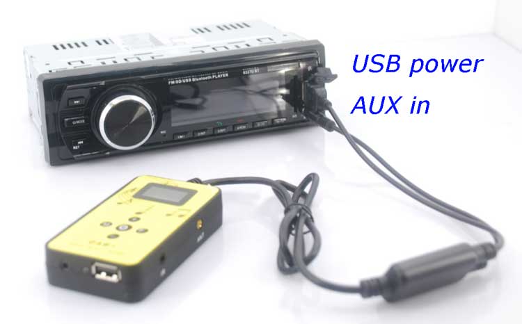 Цифровий радіоприймач DAB+ Plus dab plus тюнер Антена USB живлення AUX вхід Музичний чейнджер VCAN1410