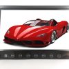VCAN1412 moniteur d'écran lcd numérique de voiture de 7 pouces avec bouton tactile et 2 façon entrée vidéo 1 -