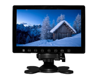 Monitor digital da tela do lcd do carro de VCAN1412 7inch com botão do toque e 2 maneira de entrada de vídeo