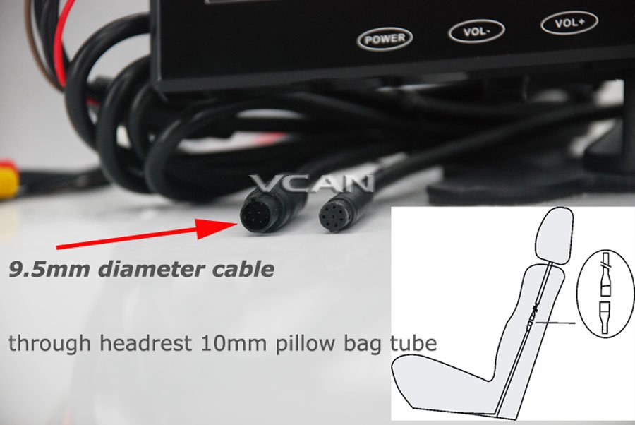 7 moniteur LCD numérique pouces avec lecteur multimédia USB SD mp5 Vcan0955 bouton tactile ultra-mince ultra-mince - Image 8