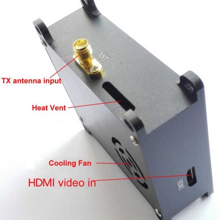 Alternatiewe siening van COFDM draadlose video-sender HDMI cvbs-inset mini-modulator module langafstand fpv uav 905t