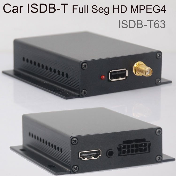 segmento de carros ISDBT alta velocidade Digital TV Full HD ISDBT Receiver para o Brasil Peru Paraguai Filipinas livre Antena ISDB-T63