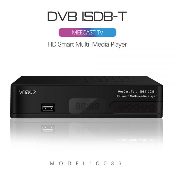 جهاز استقبال موالف التلفزيون الأرضي الرقمي ISDB-T صندوق علوي كامل HD 1080P H.264 جهاز فك ترميز USB للبرازيل وتشيلي وبيرو