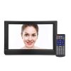 LEADSTAR 12 인치 HD 휴대용 TV ISDB-T USB 디지털 텔레비전 미니 자동차 TV 오디오 비디오 플레이어 지원 MP4 모니터 EU 플러그 3 -