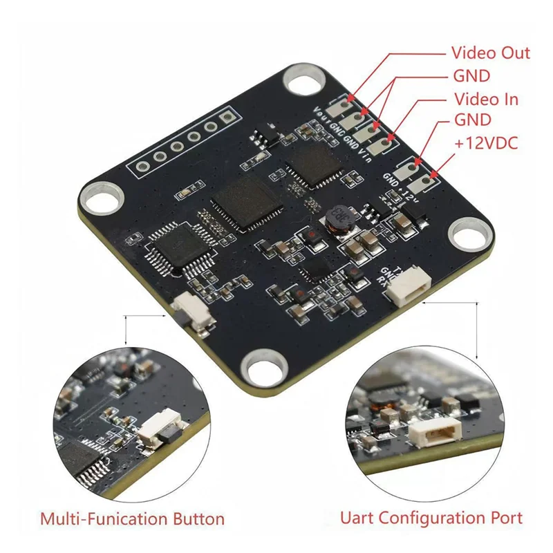 Saklar modul pengacakan dan pengacakan video analog UAV FPV UART