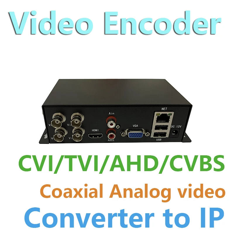 Китай CVBS CVI TVI AHD коаксіальний аналоговий конвертер відео в IP Ethernet