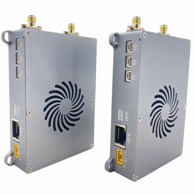 Transmissor de vídeo sem fio de longo alcance & Receptor – 15km a 150km, Criptografia AES128 1 -