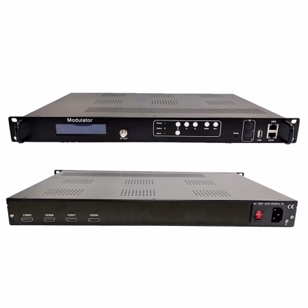 4 チャンネル HDMI エンコーダ モジュレータ DVB-T ISDB-T DVB-C ATSC | HDMIからRFへのデジタルTVヘッドエンド